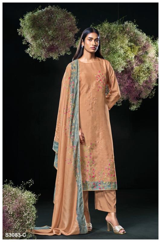 Ganga Asavari 3083 Catalog wholesale salwar kameez market in kolkata
