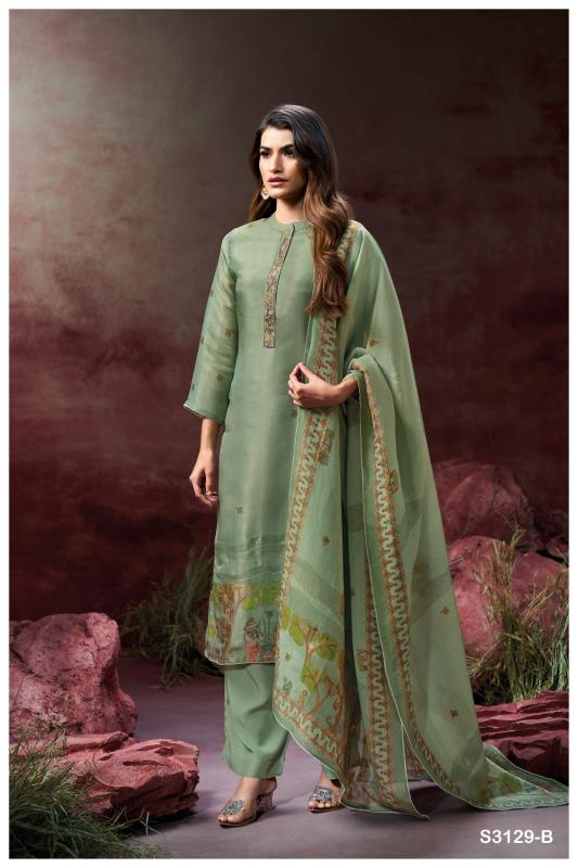 Ganga Aynslie 3129 catalog salwar kameez fabric wholesale