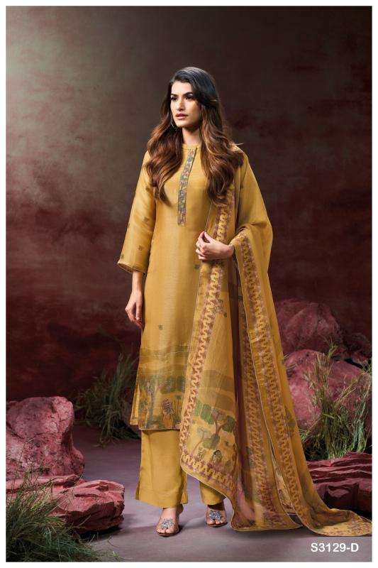 Ganga Aynslie 3129 catalog salwar kameez fabric wholesale