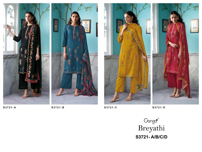 Ganga Breyathi 3721 catalog wholesale salwar kameez alveera
