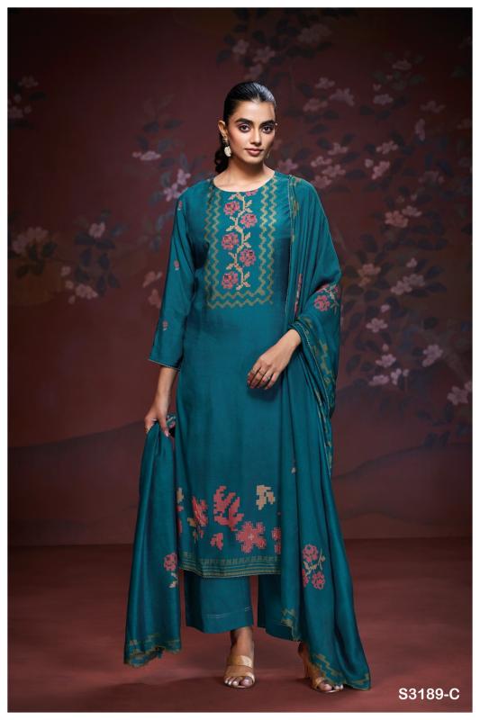 Ganga Brishti 3189 catalog mumbai wholesale salwar kameez