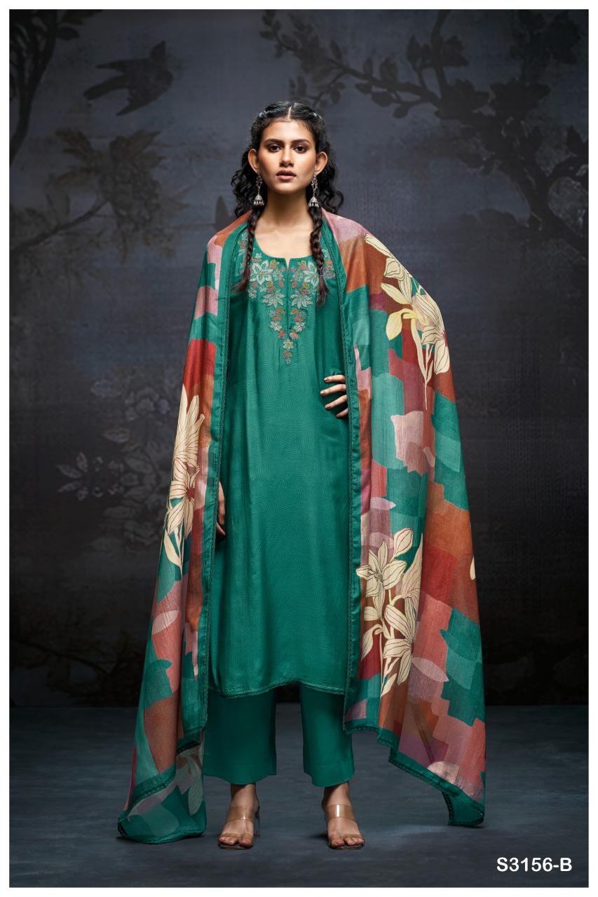Ganga Daiva 3156 catalog unstitched salwar kameez in jaipur wholesale with price