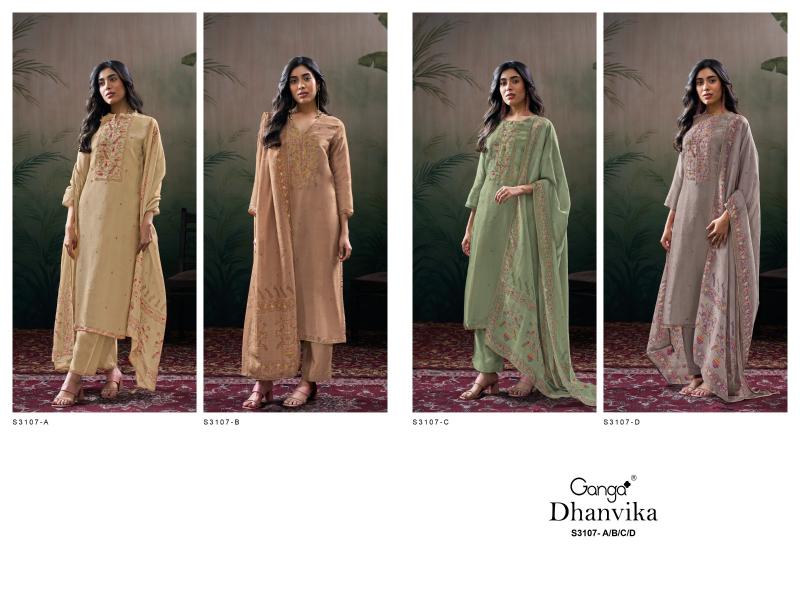 Ganga Dhanvika 3107 catalog wholesale salwar kameez online
