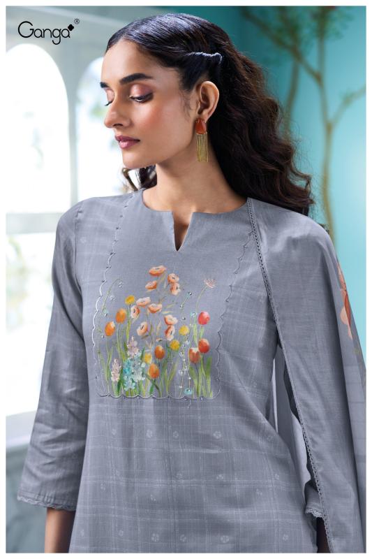 Ganga Elowen 3713 catalog salwar kameez wholesaler in surat