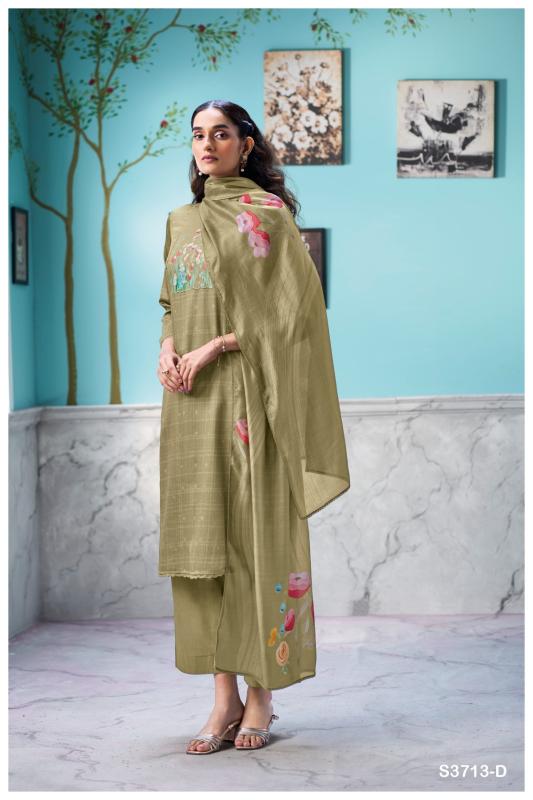 Ganga Elowen 3713 catalog salwar kameez wholesaler in surat