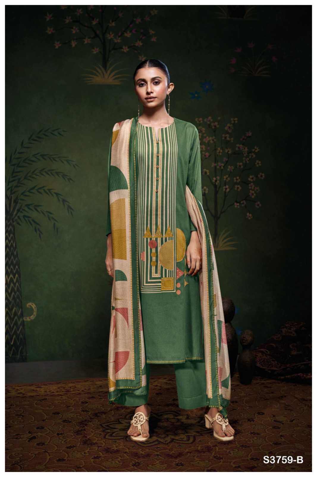 Ganga Eshleen 3759 catalog indian salwar kameez wholesaler