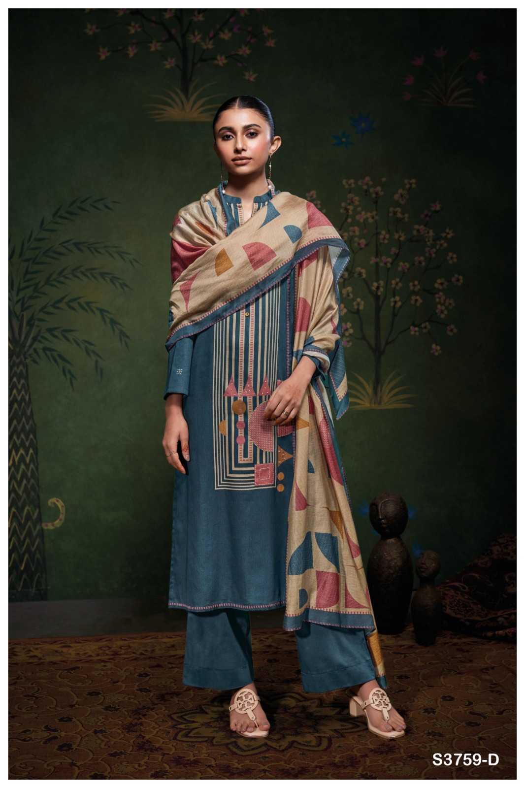 Ganga Eshleen 3759 catalog indian salwar kameez wholesaler