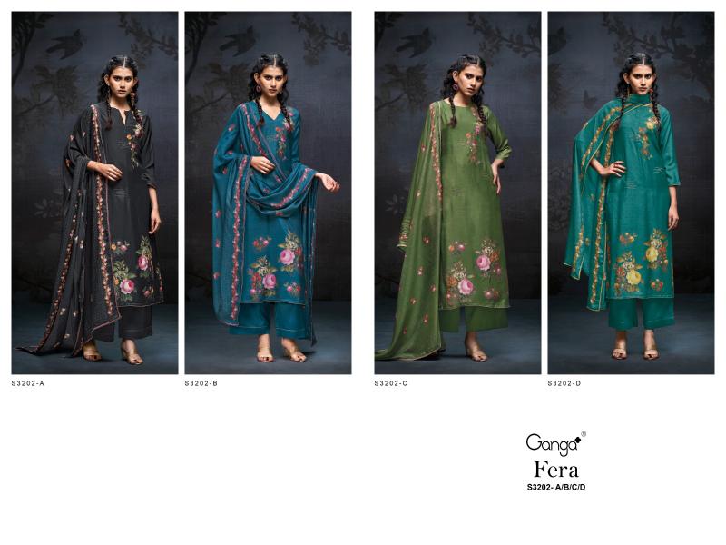 Ganga Fera 3202 catalog salwar kameez wholesale in bangalore