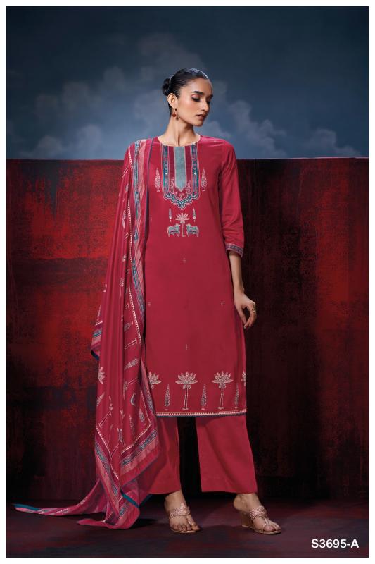 Ganga Fiyoni 3695 catalog salwar kameez wholesale market in kolkata
