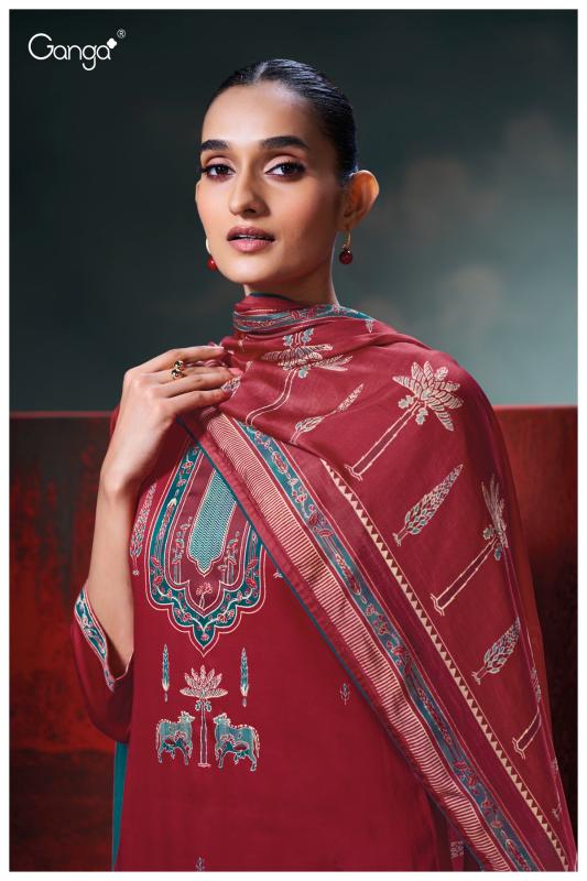 Ganga Fiyoni 3695 catalog salwar kameez wholesale market in kolkata