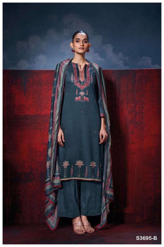 Ganga Fiyoni 3695 catalog salwar kameez wholesale market in kolkata
