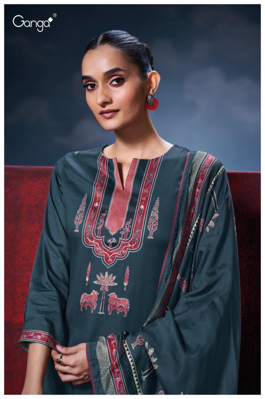 Ganga Fiyoni 3695 catalog salwar kameez wholesale market in kolkata