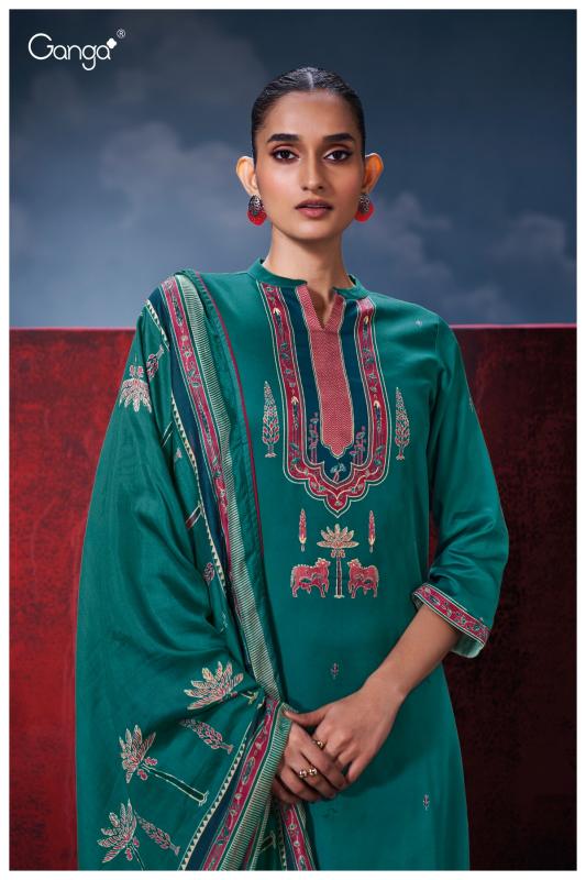 Ganga Fiyoni 3695 catalog salwar kameez wholesale market in kolkata