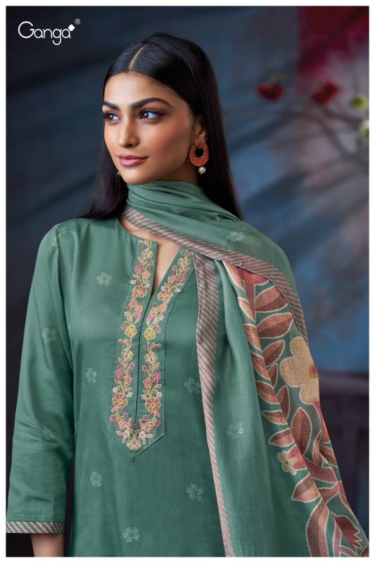 Ganga Heather 3743 catalog wholesale salwar kameez pakistani