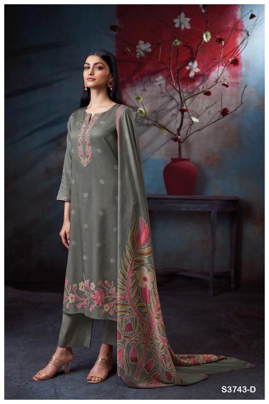 Ganga Heather 3743 catalog wholesale salwar kameez pakistani