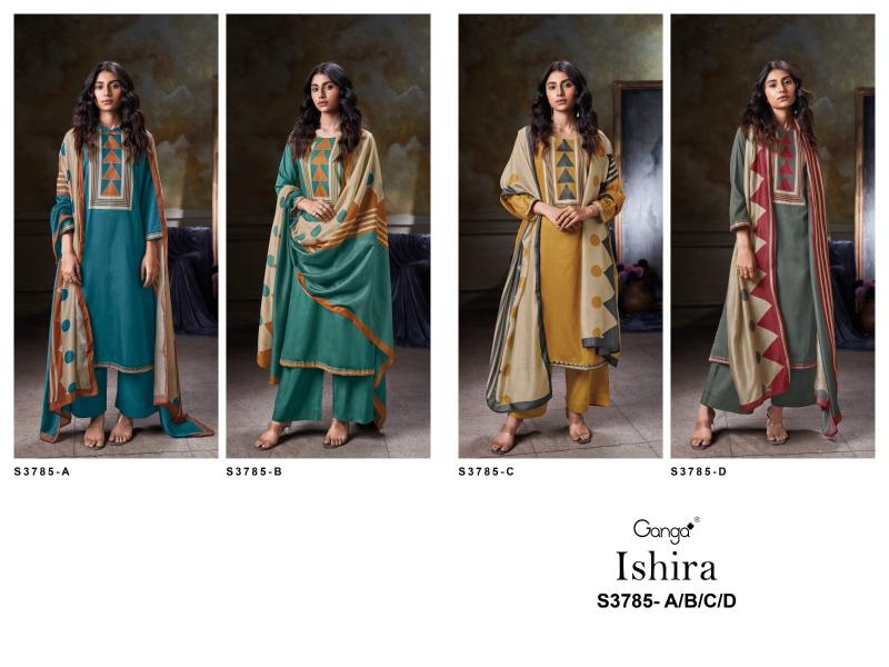 Ganga Ishira 3785 catalog designer salwar kameez wholesale in surat