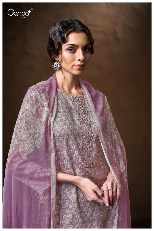 Ganga Kenzira 3772 catalog unstitched salwar kameez wholesale pakistan