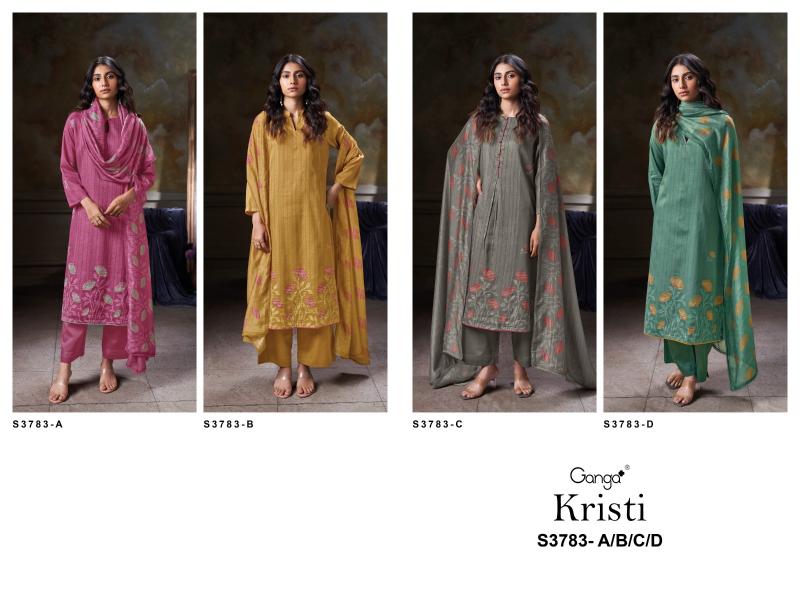 Ganga Kristi 3783 catalog wholesale salwar kameez pakistani
