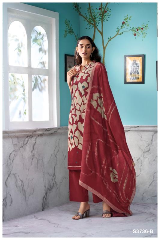 Ganga Lilixia 3736 catalog designer salwar kameez wholesalers uk