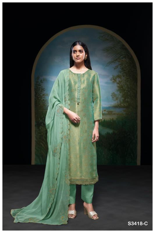 Ganga Maika 3418 catalog mdl salwar kameez wholesale