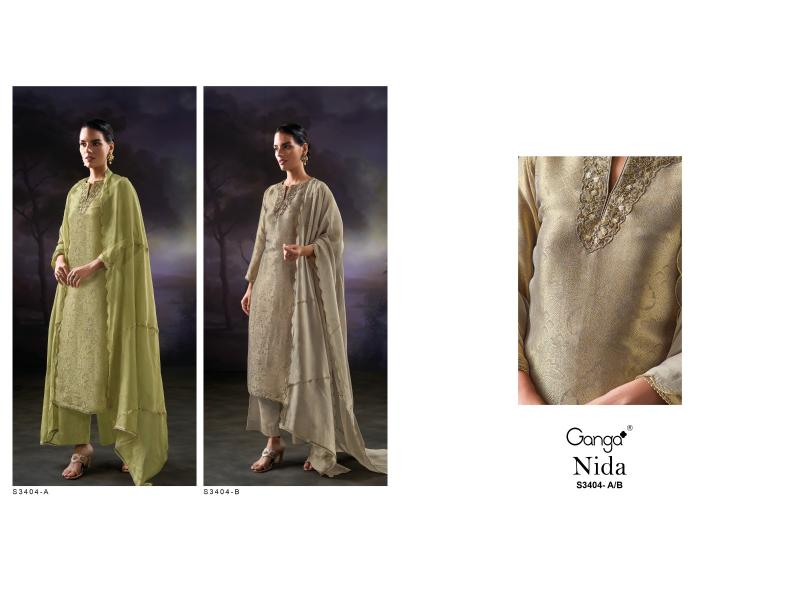Ganga Nida 3404 catalog online wholesale salwar kameez cod avaliable