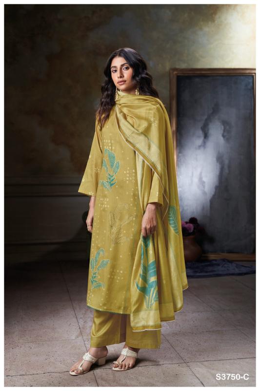 Ganga Novara 3750 catalog wholesale market of salwar kameez in kolkata