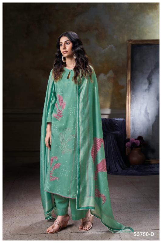 Ganga Novara 3750 catalog wholesale market of salwar kameez in kolkata