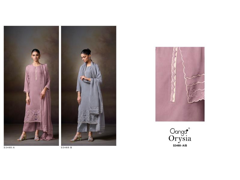 Ganga Orysia 3468 catalog salwar kameez wholesale market in ahmedabad