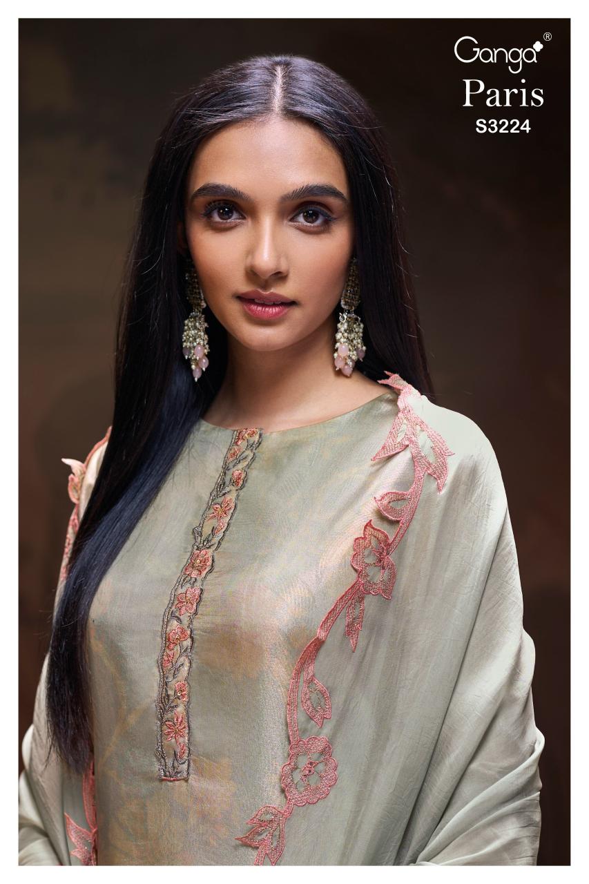 Ganga Paris 3224 catalog wholesale salwar kameez pakistan