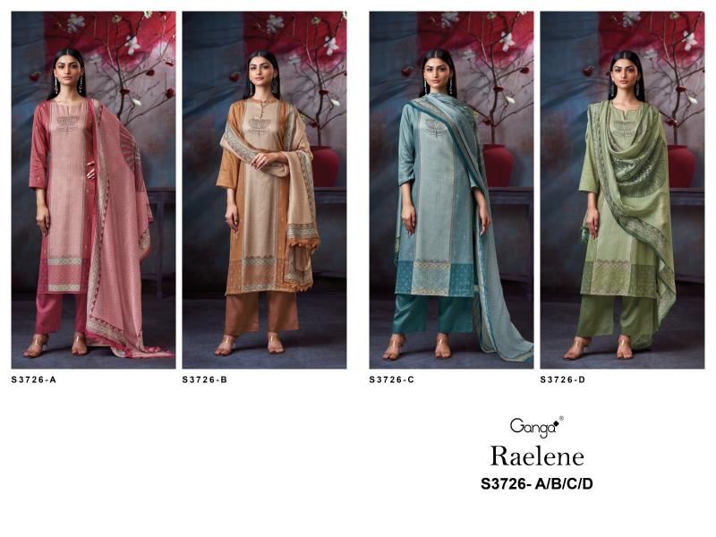 Ganga Raelene 3726 catalog india salwar kameez wholesale