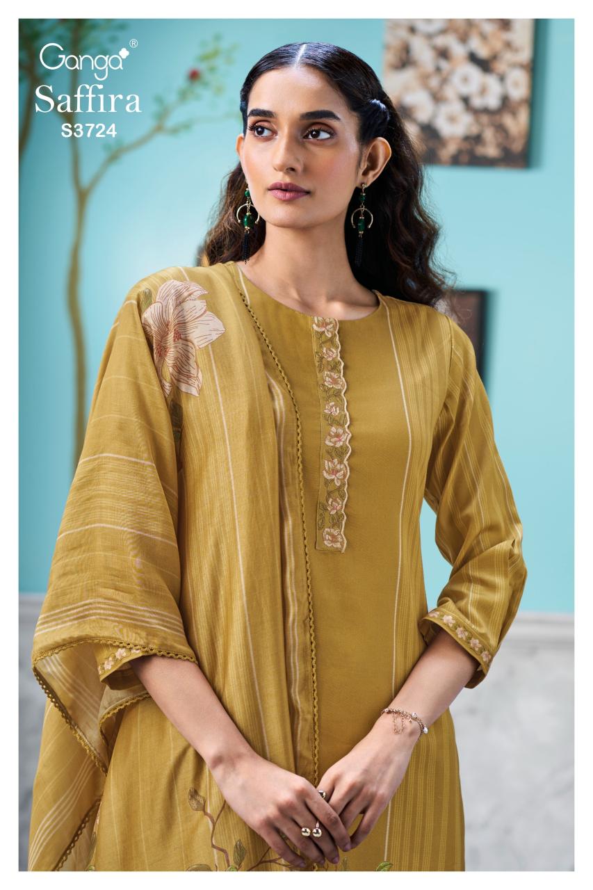 Ganga Saffira 3724 catalog wholesale salwar kameez catalogs
