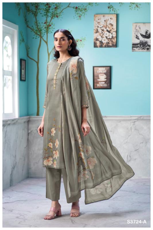 Ganga Saffira 3724 catalog wholesale salwar kameez catalogs