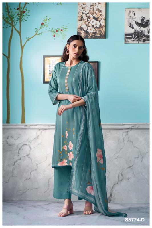 Ganga Saffira 3724 catalog wholesale salwar kameez catalogs