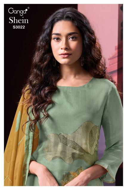 Ganga Shein 3022 catalog india salwar kameez wholesale 
