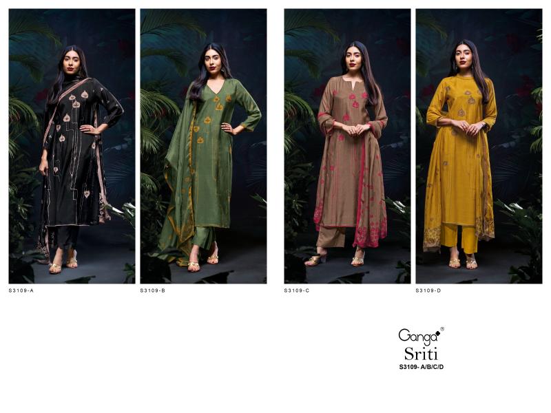 Ganga Sriti 3109 catalog salwar kameez wholesale in kolkata video