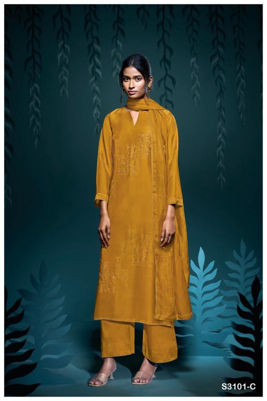 Ganga Upasana 3101 catalog indian salwar kameez wholesale