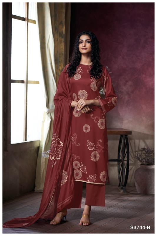 Ganga Uriah 3744 catalog designer salwar kameez wholesale in surat