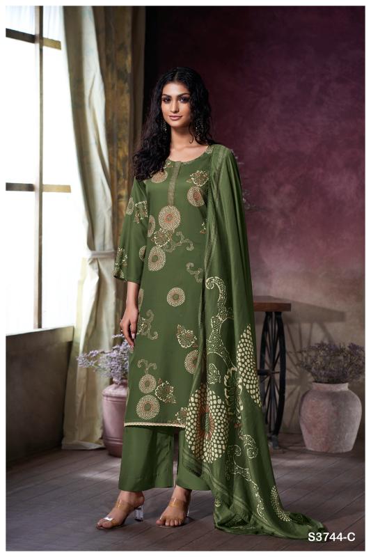 Ganga Uriah 3744 catalog designer salwar kameez wholesale in surat