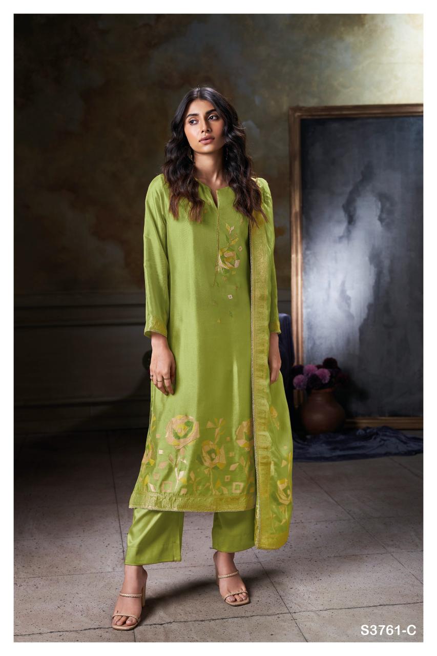 Ganga Vayla 3761 catalog salwar kameez material wholesale in mumbai