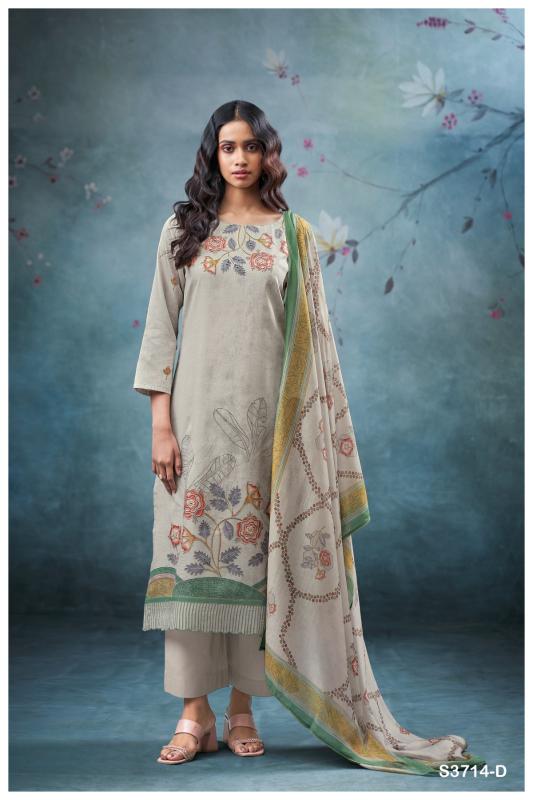 Ganga winter 3714 catalog salwar kameez india wholesale