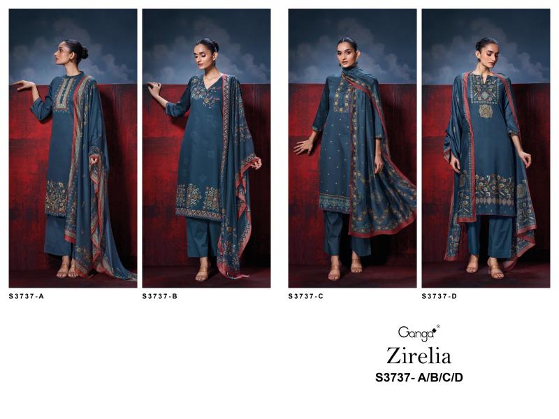 Ganga Zirelia catalog unstitched salwar kameez wholesalers in mumbai
