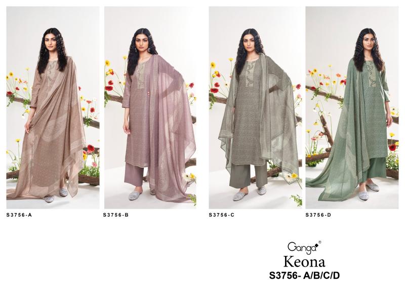 Gangs Keona 3756 catalog ludhiyana design salwar kameez wholesale exporter