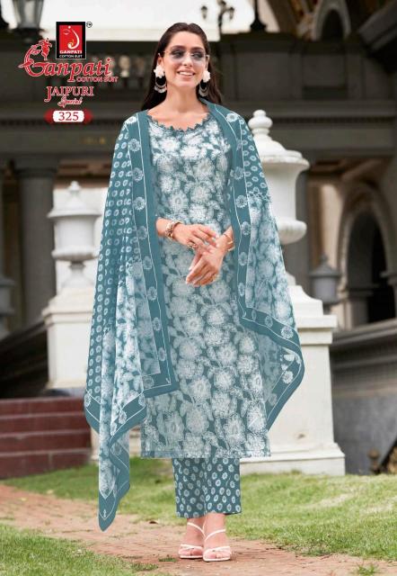 Ganpati Jaipuri Vol-15 – Kurti Pant With Dupatta - Wholesale Catalog