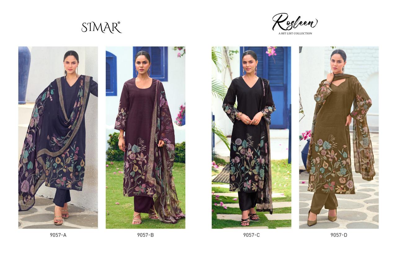 Glossy Simar Roslee catalog pakistani wholesale salwar kameez in karachi