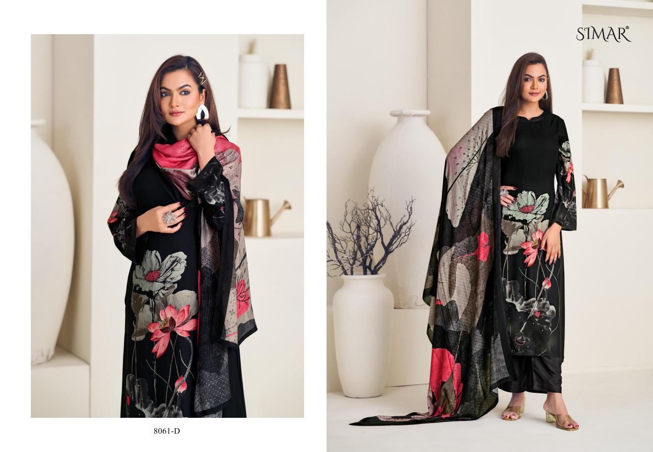 Glossy Simar Treasure Muslin catalog wholesale market for salwar kameez in delhi