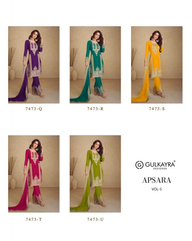 Gulkayra Apsara Vol 5 catalog Chinon Salwar Suits Wholesale