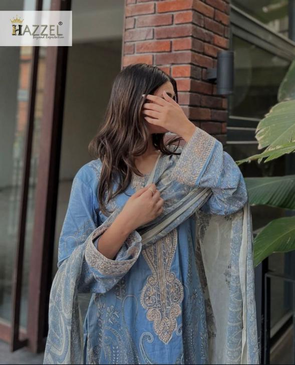 Hazzel 0337 catalog wholesale pakistani suits in hyderabad