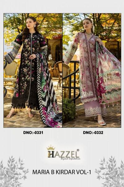 Hazzel Maria B Kirdar Vol 1 Cotton Dupatta wholesale pakistani suits