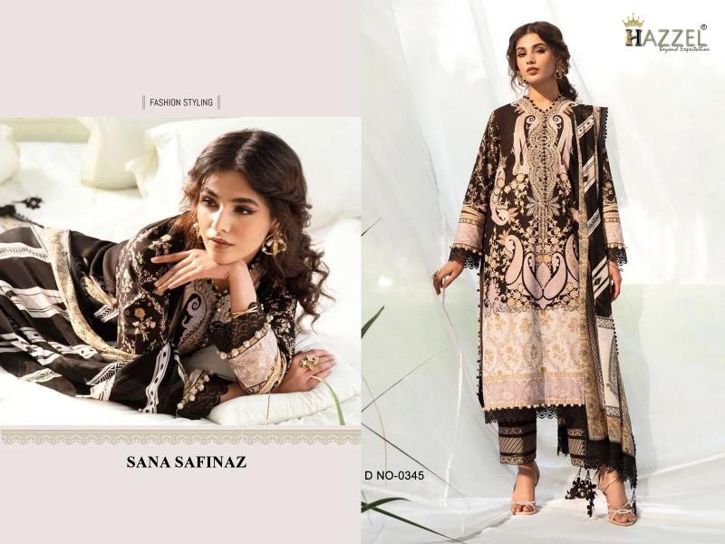 Hazzel Sana Safinaz 0345 catalog pakistani suits wholesalers in hyderabad