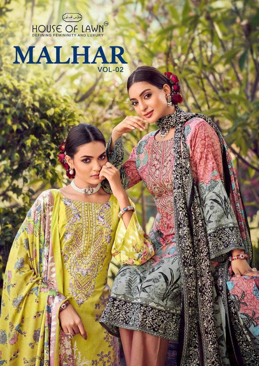 House Of Lawn Malhar Vol 2 Catalog wholesale catalogue salwar kameez